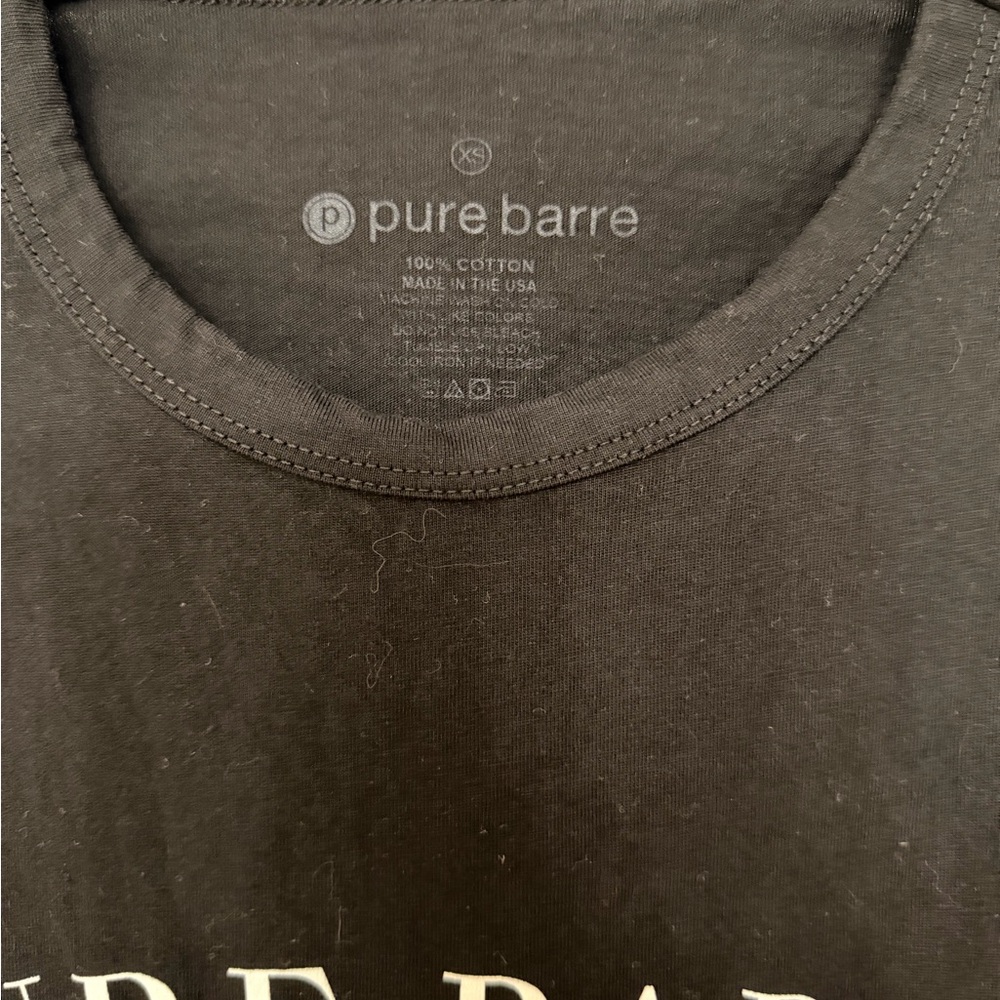 Pure Barre Black “Fitness & Social Club” Tank with White Logo - Picture 2 of 3